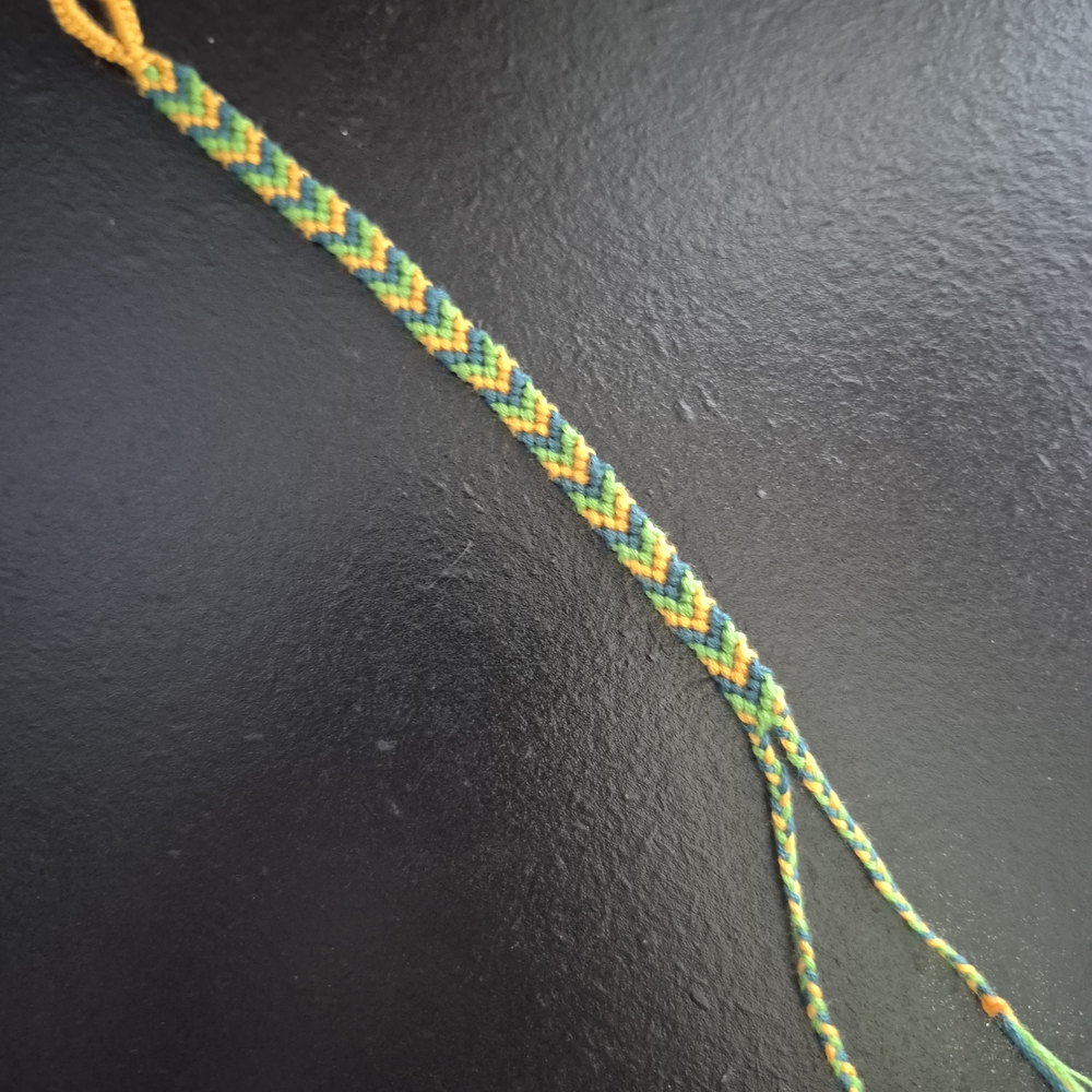 Handmade Green and Yellow Friendship Bracelet